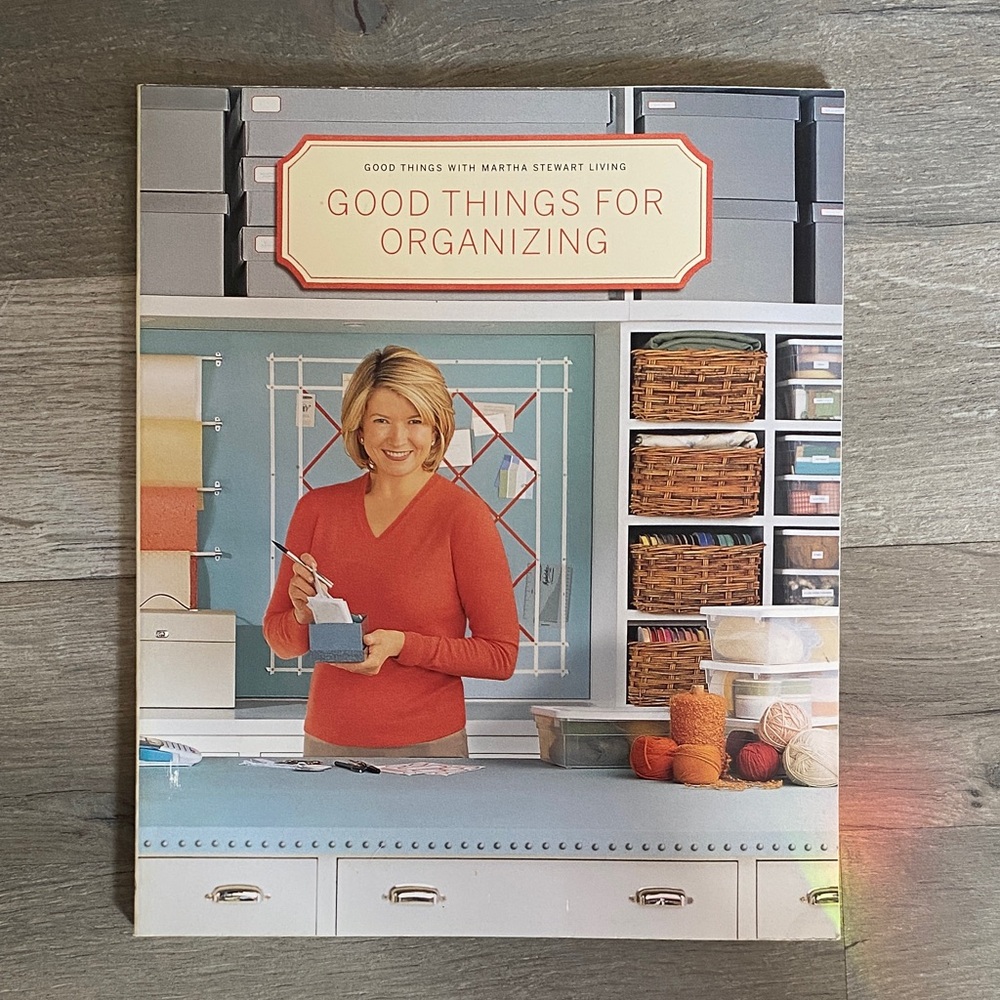 Martha Stewart Book with Red-Orange Sweater Cover
